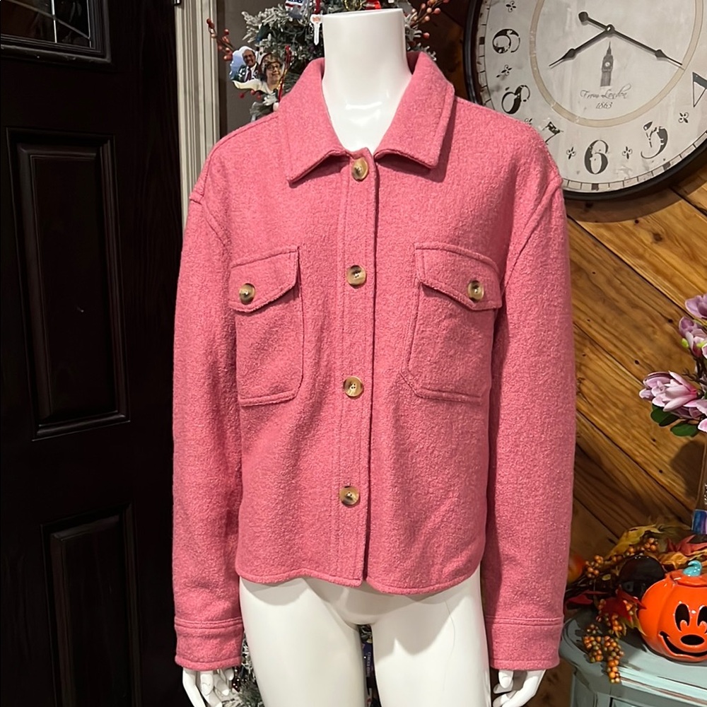 Pink Women's Jacket Levi Strauss Large NWT #DD